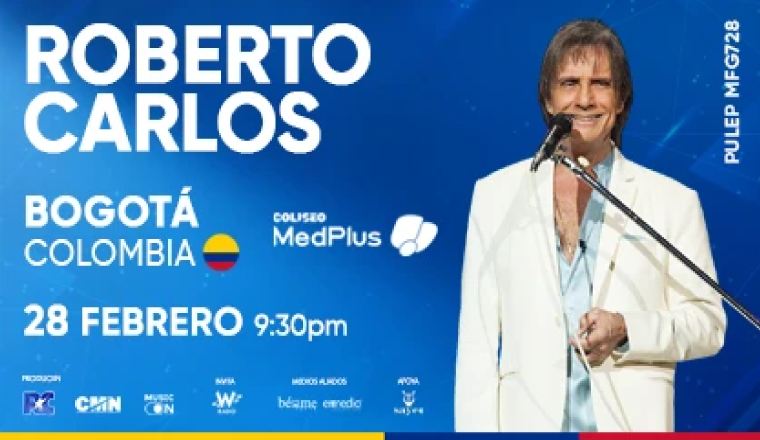 ROBERTO CARLOS REGRESA A COLOMBIA